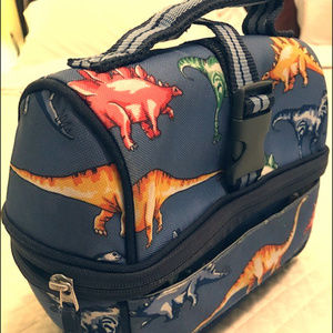 Pottery Barn Kids dinosaur lunchbox with thermos